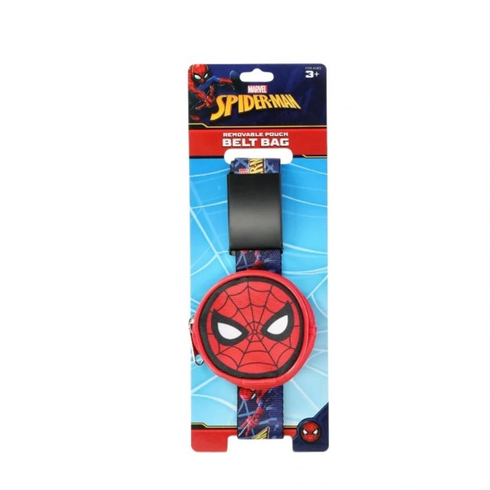 Marvel Red and Black Spider-Man Belt With Removable Pouch Bag